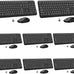 Wireless Keyboard and Mouse Combo, Full Size Silent Ergonomic Keyboard and Mouse, Long Battery Life, Optical Mouse, 2.4G Lag-Free Cordless Mice Keyboard for Computer, Mac, Laptop, PC, Windows