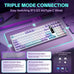 Aula S99pro V2 Wireless Gaming Keyboard,Silent Computer Creamy Keyboard