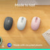 Logitech M196 Compact Ambidextrous Bluetooth Wireless Mouse - Rose
