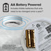 Kidde Smart Smoke & CO Detector with Ring, AA Battery, RGCUDR-RW