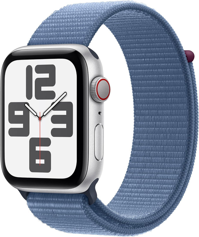 Apple Watch SE (2nd Gen) [GPS + Cellular 40mm] Smartwatch with Starlight Aluminum Case with Starlight Sport Band S/M (Renewed)