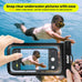 JOTO 2 Pack Waterproof Phone Pouch, Universal IPX8 Dry Bag up to 7" -Black