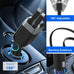 87W Retractable Car Charger, Cigarette Lighter USB Charger for iPhone 17