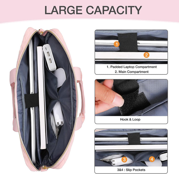 MOSISO 15-16 inch Laptop Bag, Laptop Briefcase Messenger
