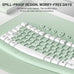 Wireless Keyboard and Mouse Combo Silent Ergonomic Curved Design for Office