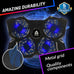 Laptop Cooling Pad with 4 Fans at 1200 RPM - USB Stand for PC and Consoles