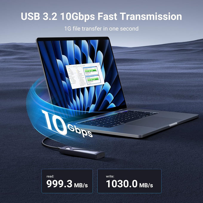 UGREEN USB-C M.2 NVMe SSD Enclosure，10Gbps