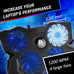 Laptop Cooling Pad with 4 Fans at 1200 RPM - USB Stand for PC and Consoles