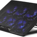 Amazon Basics Laptop Cooling Pad Stand with 6 Quiet Fans, Height Adjustable, for 12-17 inch Laptops, with USB-A and USB-C Ports