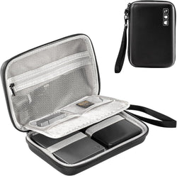 ProCase Hard Drive Case for Canvio Basics Western Digital WD Elements My Passport Seagate Portable Backup Plus Slim 1TB 2TB 3TB 4TB USB 2.5, Portable External Case for 2 Hard Drives -Black