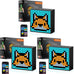 Divoom TimeBox Evo -- Pixel Art Bluetooth Speaker with 16x16 LED Display APP Control - Cool Animation Frame & Gaming Room Setup & Bedside Alarm Clock- Black