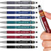 10 Pcs Basic Fidget Pen, Multicolor 2-in-1 Stylus Ballpoint Pen