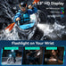1.53" Military Smart Watch for Men with LED Flashlight & Bluetooth Calls