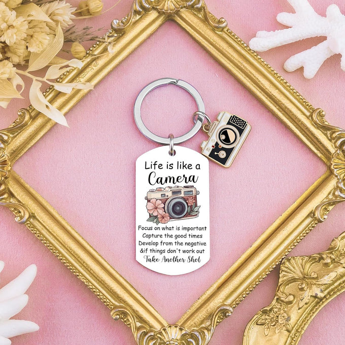 Ibiwe Photographers Gifts Camera Keychain Cool Gifts for Photographers