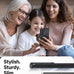LeYi for Samsung-Galaxy-S22 Case [MagSafe Fit] Slim Translucent, Black