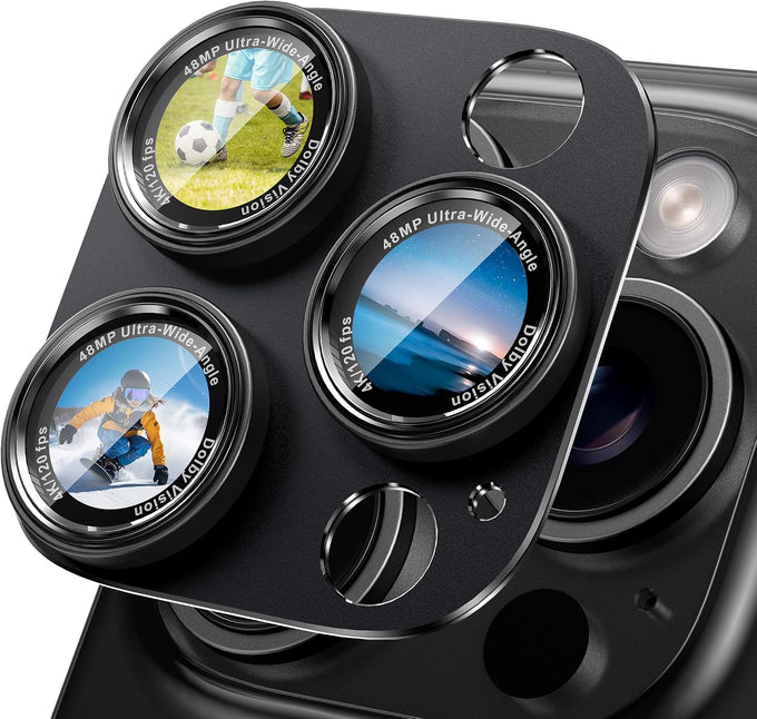 CACOE Metal Camera Lens Protector for iPhone 14/16 Pro/Pro Max Cover