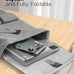 Nulaxy Full Aluminum Dual Folding Cell Phone Stand for Desk, Gray