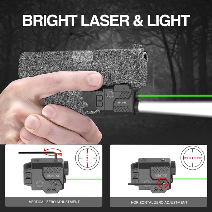 Solofish 800 Lumens Pistol Light Laser Combo