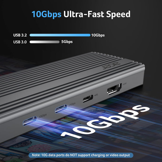 Acer 11 in 1 USB C HUB Multiport Adapter 10Gbps, 4K@60Hz HDMI for Laptop