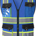 JKSafety Safety Vest for Men Women Hi Vis Reflective Vest JK220 Black L