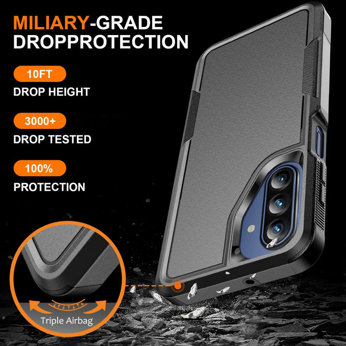for Samsung Galaxy A17 5G Phone Case, Shockproof Protective Cover (Black)