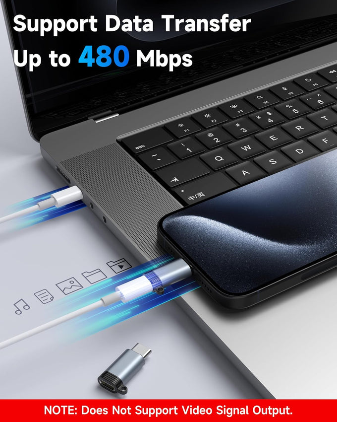 LERTOSEN Lightning to USB C Adapter 4 Pack