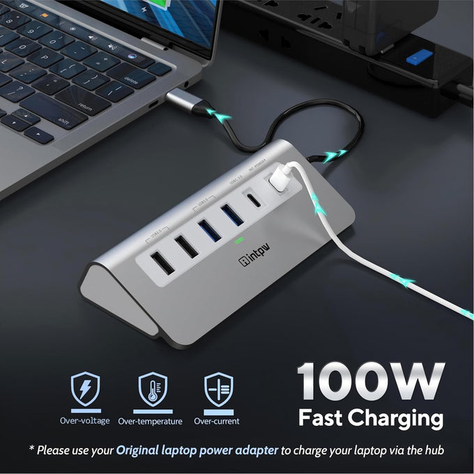 intpw 9-in-1 USB C Hub, P9 USB C to HDMI Adapter 4K@60Hz