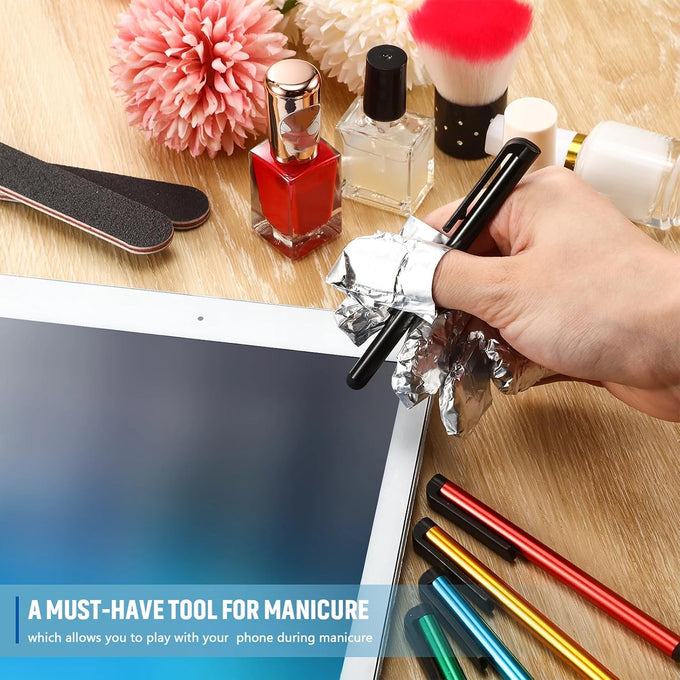 Outus 120 Pcs Bulk Capacitive Stylus Pens for Touchscreens, 12 Colors