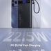 10000mAh Power Bank Built-in 2 Cables,40% Thinner 22.5W PD Portable Charger