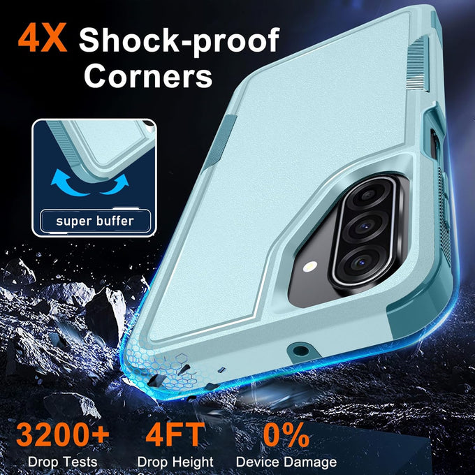Case for Samsung Galaxy A17 5G Phone with Screen Protector,Mint Green
