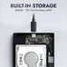 Nexus 500GB Portable External Hard Drive with Built-in Docking Station 5-in-1 USBC Hub, USB 3.1 10Gbps, SD & MicroSD, Bus-Powered, Compatible with MacBook, Laptop, iPad (500GB + 5-IN-1 DOCK)