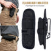 LIVANS Tactical Flashlight Pouch Holster, Rotatable Flashlight Holder Belt Clip Tactical Torch Carry Case with 360 Degree Carabiner Reel Clip