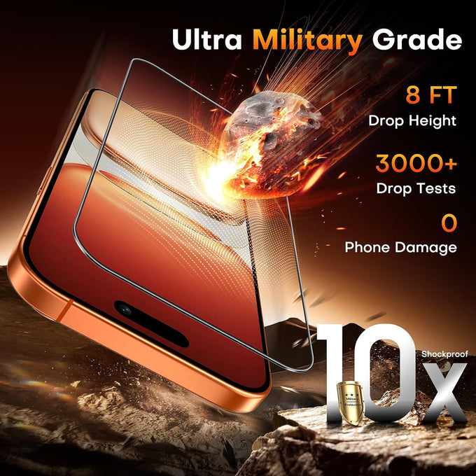 TOCOL for iPhone 17 Pro Max Screen Protector, Easy Installation