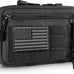 FRTKK Tactical Molle Admin Pouch Utility Laser Cut EDC Tool Pouch Bag Horizontal Modular Pouches Include US Flag Patch and Keychain
