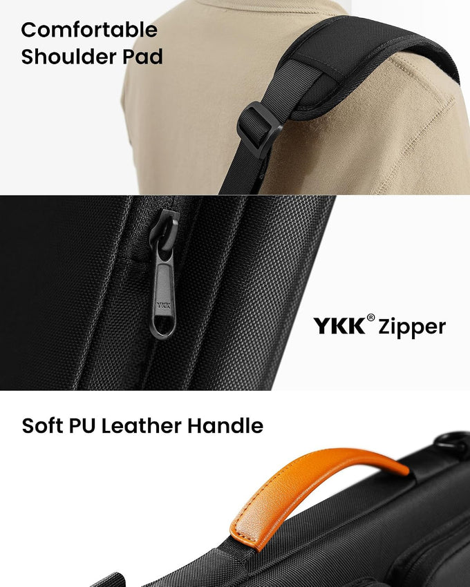 tomtoc Laptop Shoulder Bag for 2026 14 Inch MacBook Pro M5/M4/M3/M2/M1 Pro/Max 2026-2021, 13.5-14.4 Surface Laptop 7/6/Studio 2, Surface Book 3, 360 Protective Case Fit Asus VivoBook