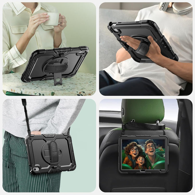 SEYMAC Case for iPad (A16) 11th/10th Generation (11″/10.9″), Black