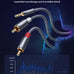 JSAUX RCA to 3.5mm Cable 6.6ft, 2RCA Male to Aux Audio Adapter HiFi Sound