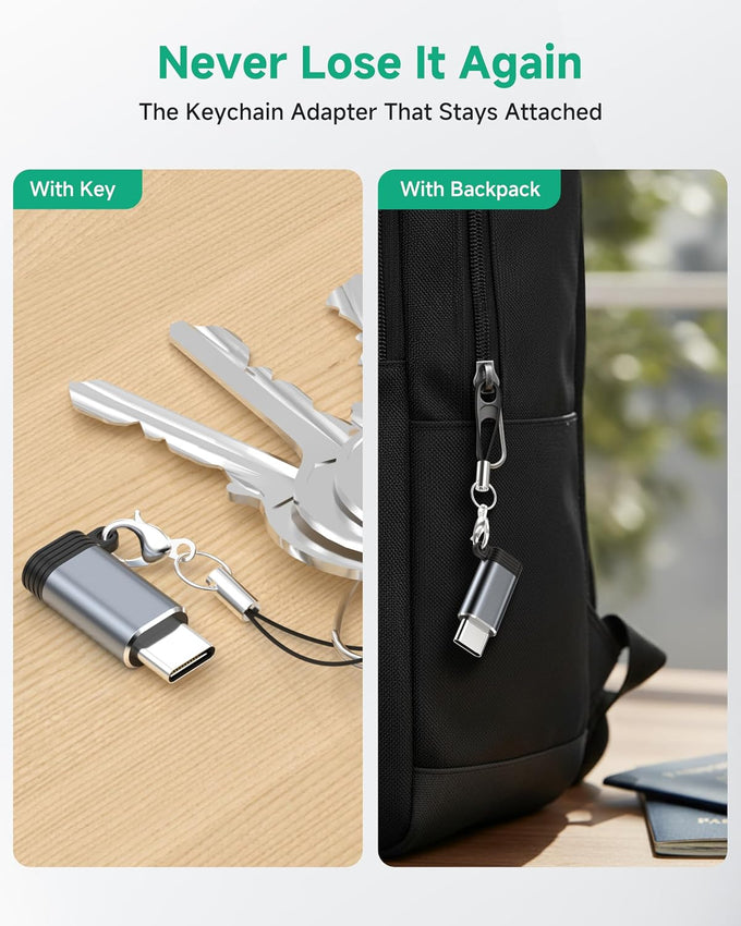 LERTOSEN Lightning to USB C Adapter 4 Pack