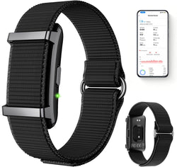 Smart Bracelet Fitness Trackers for Men Women, Smart Watch 24/7 Heart Rate Sleep Stress HRV Monitor, 170+ Sports Modes, 2 Bands, Free APP