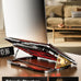 AICHESON Laptop Cooling Pad for 17.3" Notebook, Red 5 Fans
