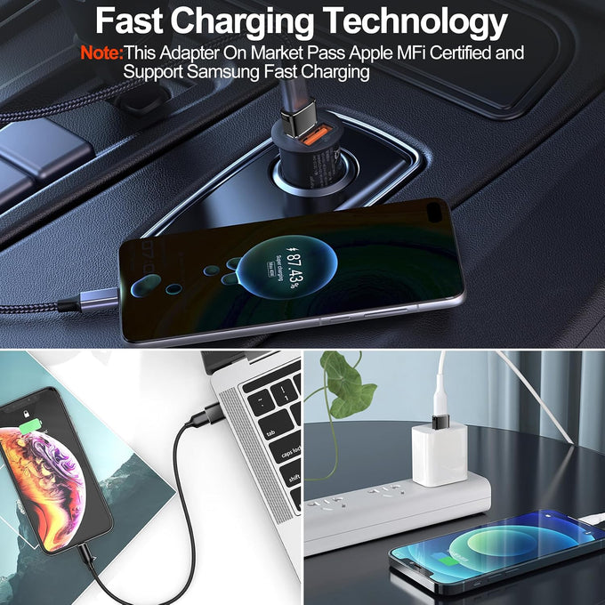 𝟒𝐏𝐚𝐜𝐤 𝐔𝐩𝐠𝐫𝐚𝐝𝐞𝐝 USB to USB C Adapter,Type-C Female to A Male Charger Converter for iPhone 18 Charger,iWatch Ultra SE 9 10,iPhone 17 Pro Max 16 15 14,Samsung S25,AirPods,iPad,Car,Xbox