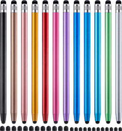 LINFANC 12Pcs Stylus Pen for Touchscreen Stylus Pen for iPad iPhone Android
