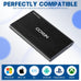 NRICO Ultra Slim 750GB Portable External Hard Drive USB3.0 HDD Storage Compatible for PC, Desktop, Laptop,Mac,PS4, Xbox one (Black, 750, GB)