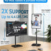 COOPER TabStand 20" Tall iPad Stand for Desk, Portable Monitor Stand Holder
