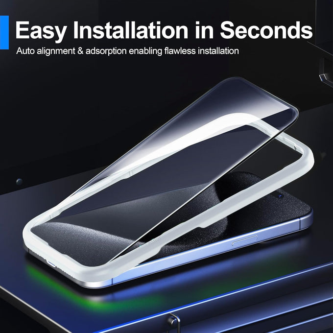 Ailun Screen Protector + Camera Lens Protector for iPhone 15 Pro Max