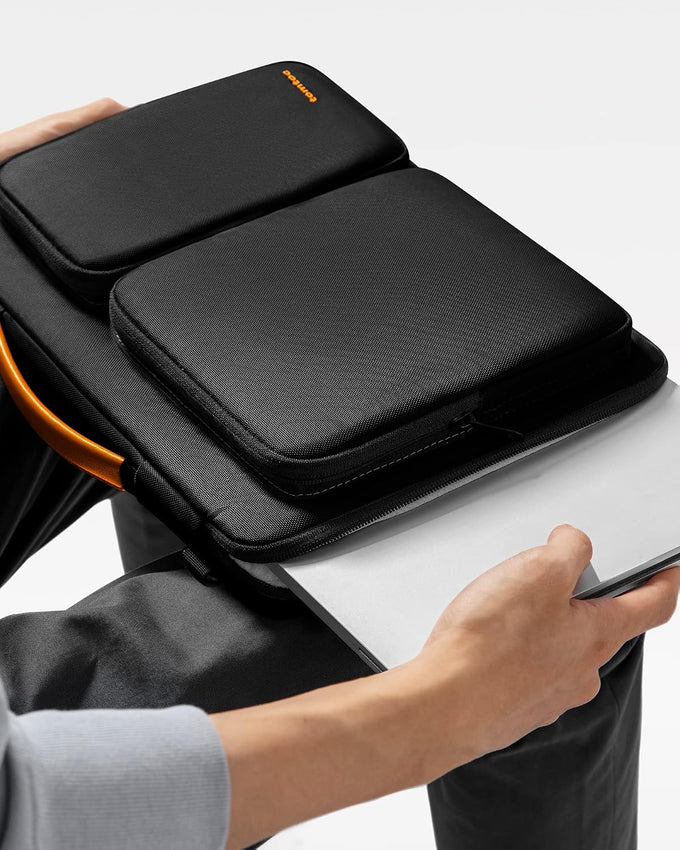 tomtoc Laptop Shoulder Bag for 2026 14 Inch MacBook Pro M5/M4/M3/M2/M1 Pro/Max 2026-2021, 13.5-14.4 Surface Laptop 7/6/Studio 2, Surface Book 3, 360 Protective Case Fit Asus VivoBook