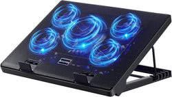 Kootek Laptop Cooling Pad Cooler Stand with 5 Quiet Fans for 12"-17" Laptop