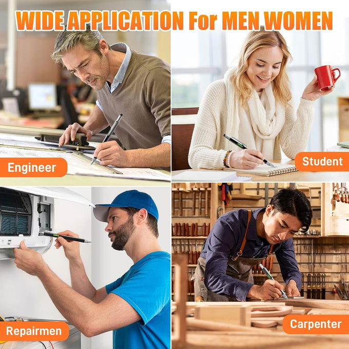 Pen Gifts for Men, Huhoo Cool Gadgets Tools Multi Tech Pen for Men, Personalized Gifts for Dad or Him, Funny Gift for Christmas, Father's Day, Valentines or Birthdays