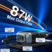87W Retractable Car Charger, Cigarette Lighter USB Charger for iPhone 17