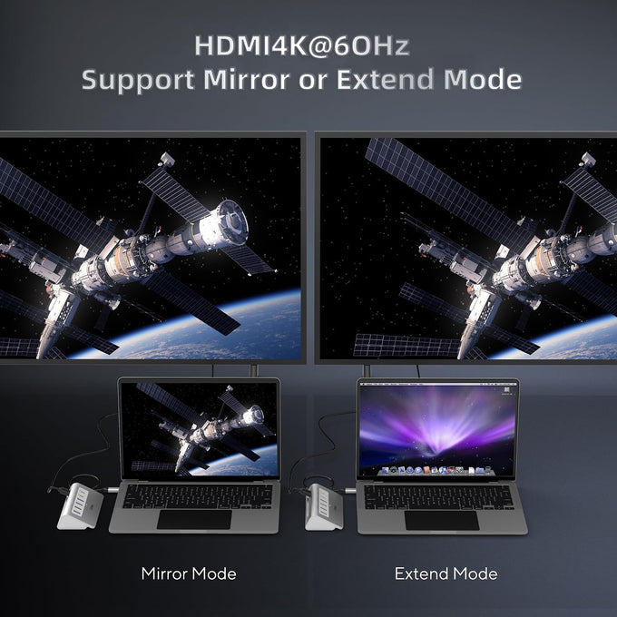 intpw 9-in-1 USB C Hub, P9 USB C to HDMI Adapter 4K@60Hz